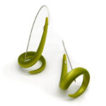 Lime Twirl Earrings